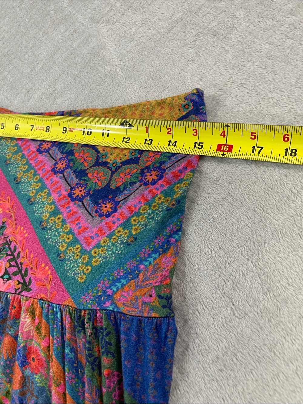 Natural Life Boho Patchwork Maxi Skirt Large Colorful Festival Cottagecore Beach - Picture 4 of 7